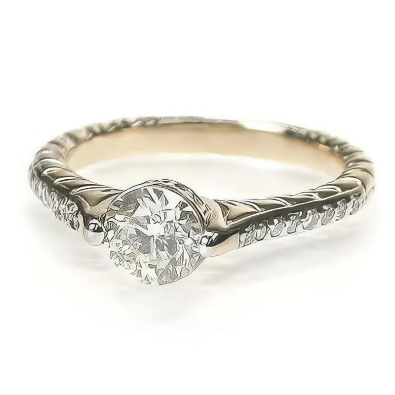 0.70-1.85 CT Round Cut Diamonds - Engagement Ring