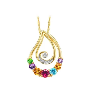 14K Pure Gold Pendant Real AU 750 Solid Gold with Natural Garnet Upscale Trendy Classic Party Fine Jewelry Hot Sell New 2020