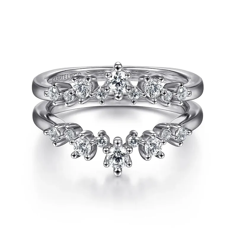 14K White Gold Diamond Ring Enhancer - 0.5 ct