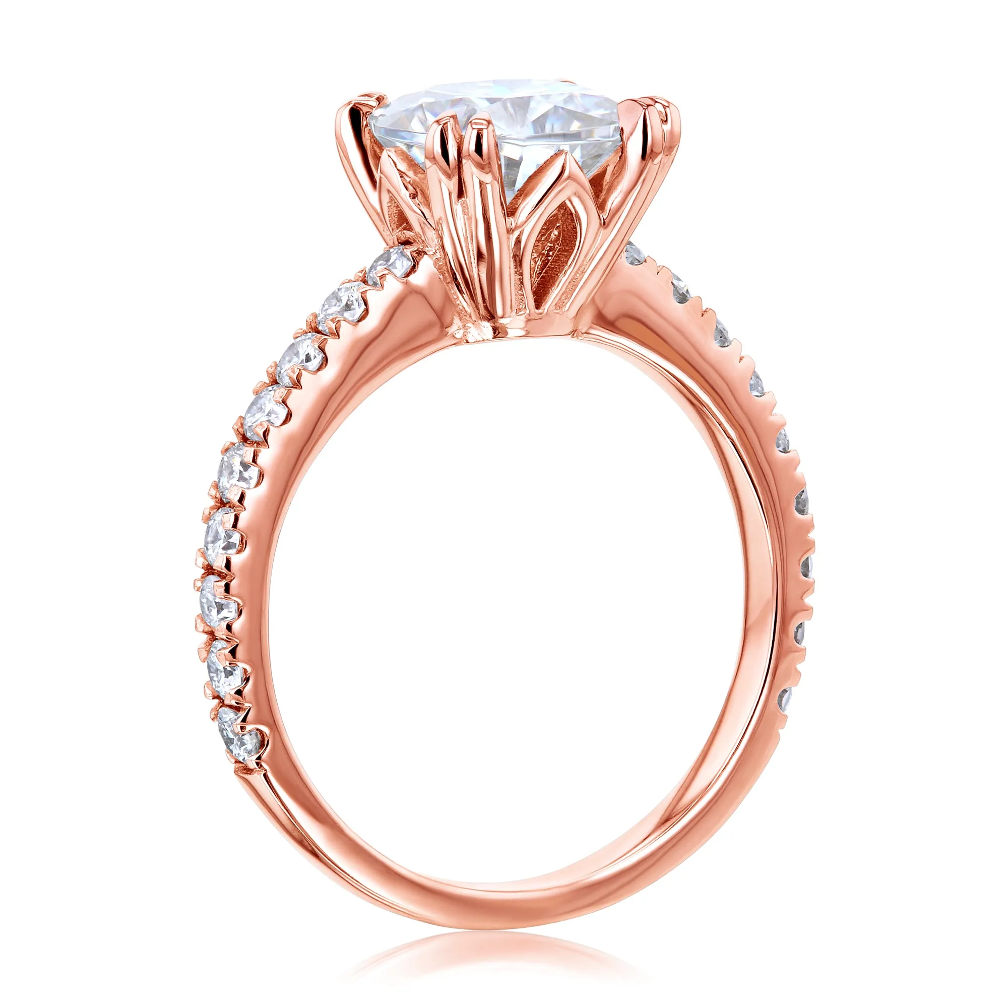 2ct Cushion Moissanite Ring