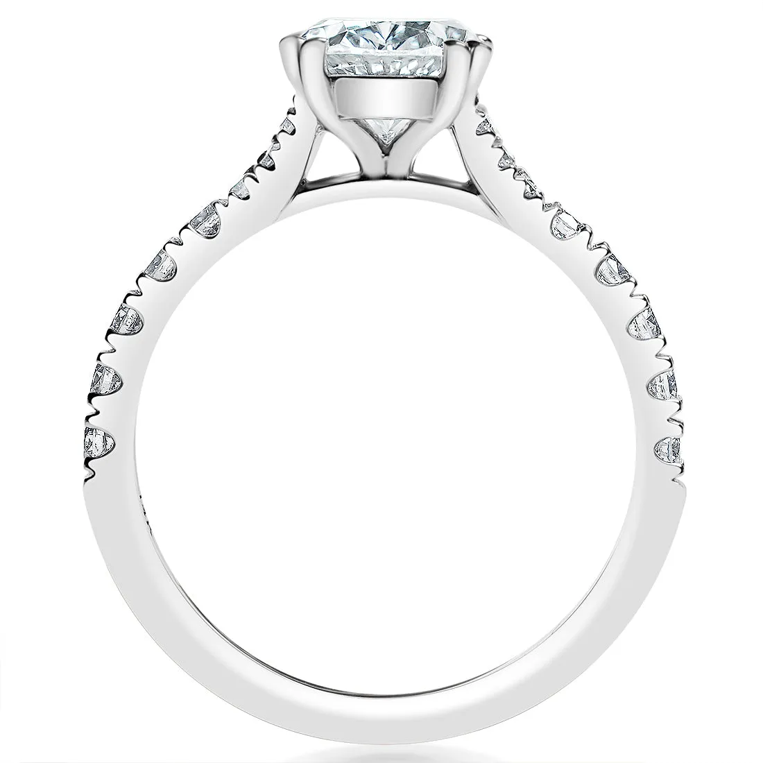 .45ctw Oval Cut Diamond Engagement Ring