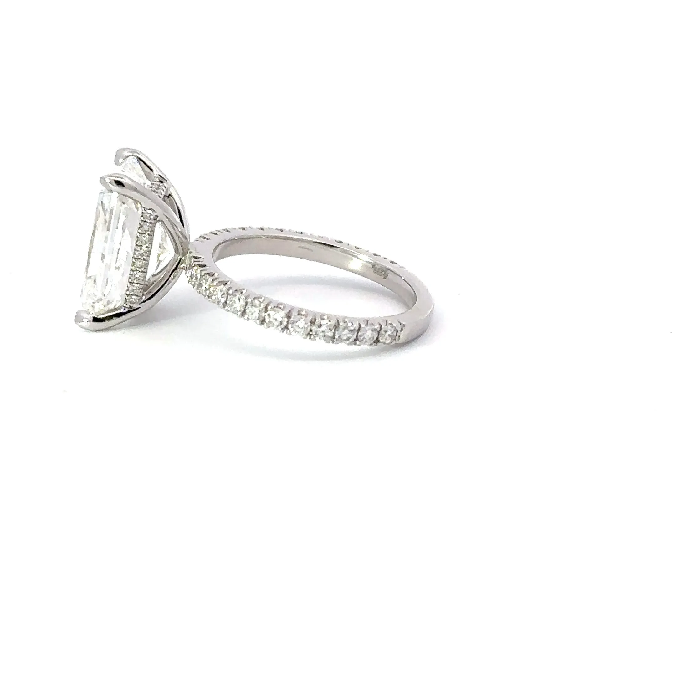 5.16 Radiant Lab Diamond Engagement Ring with Signature Setting | Engagement Ring Wednesday