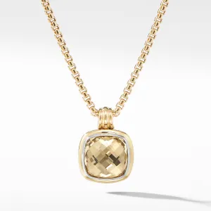 Albion Pendant with Champagne Citrine and 18K Yellow Gold