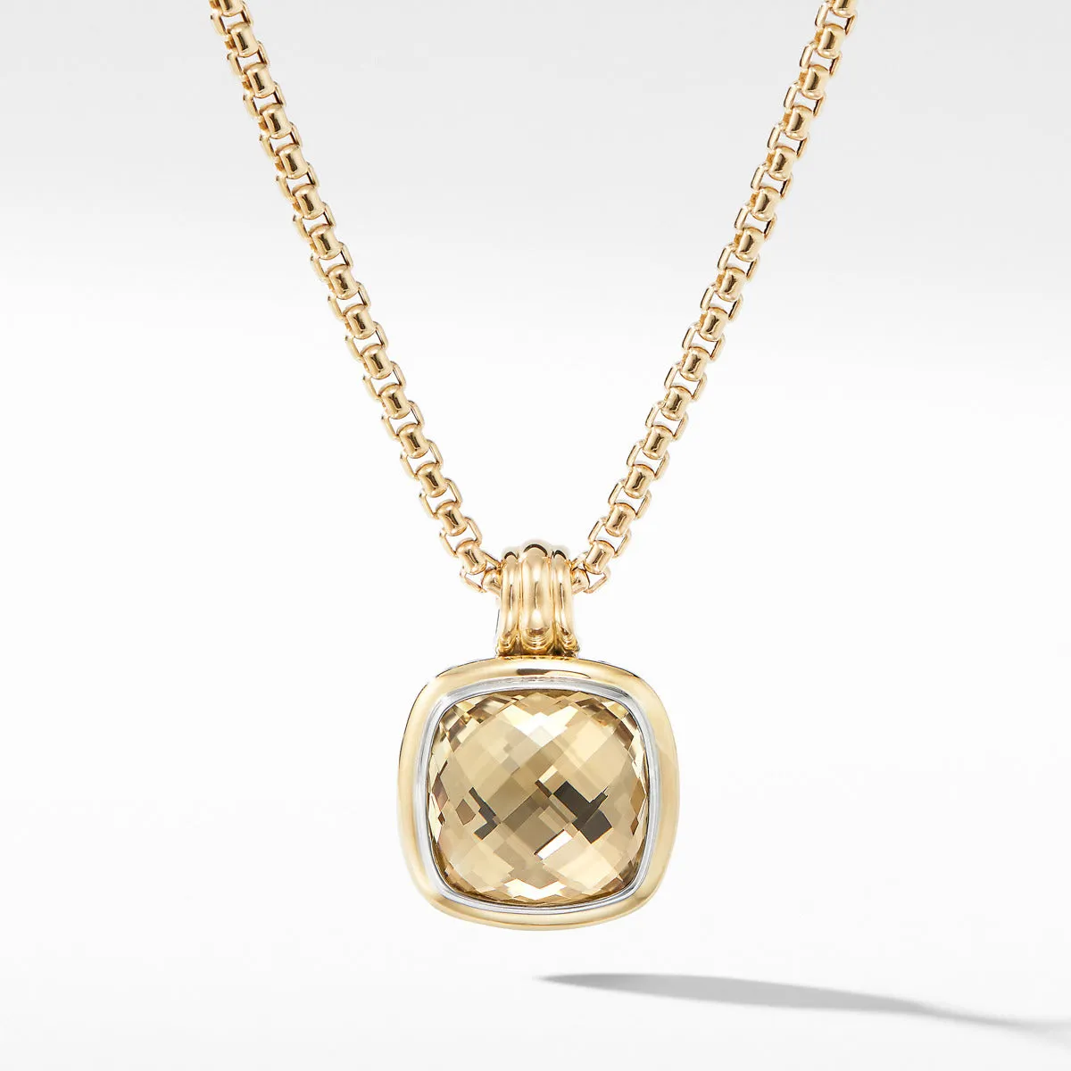 Albion Pendant with Champagne Citrine and 18K Yellow Gold