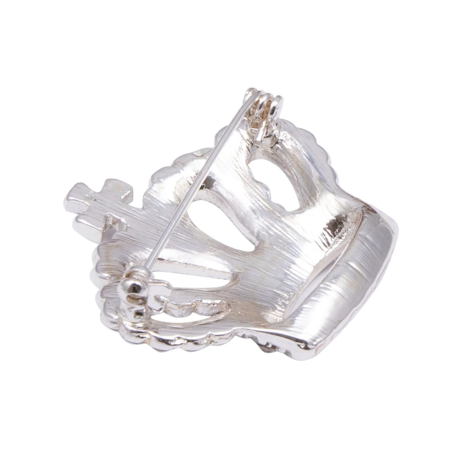 Alexander Thurlow Silver Crown Brooch