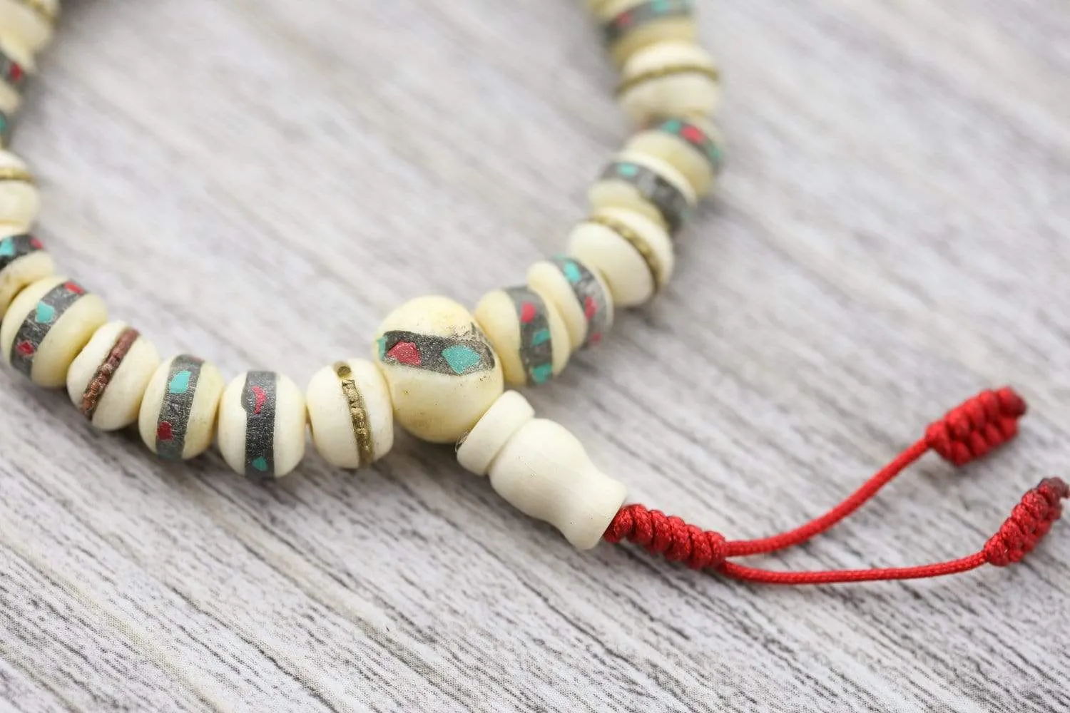 Amala Bone Wrist Mala