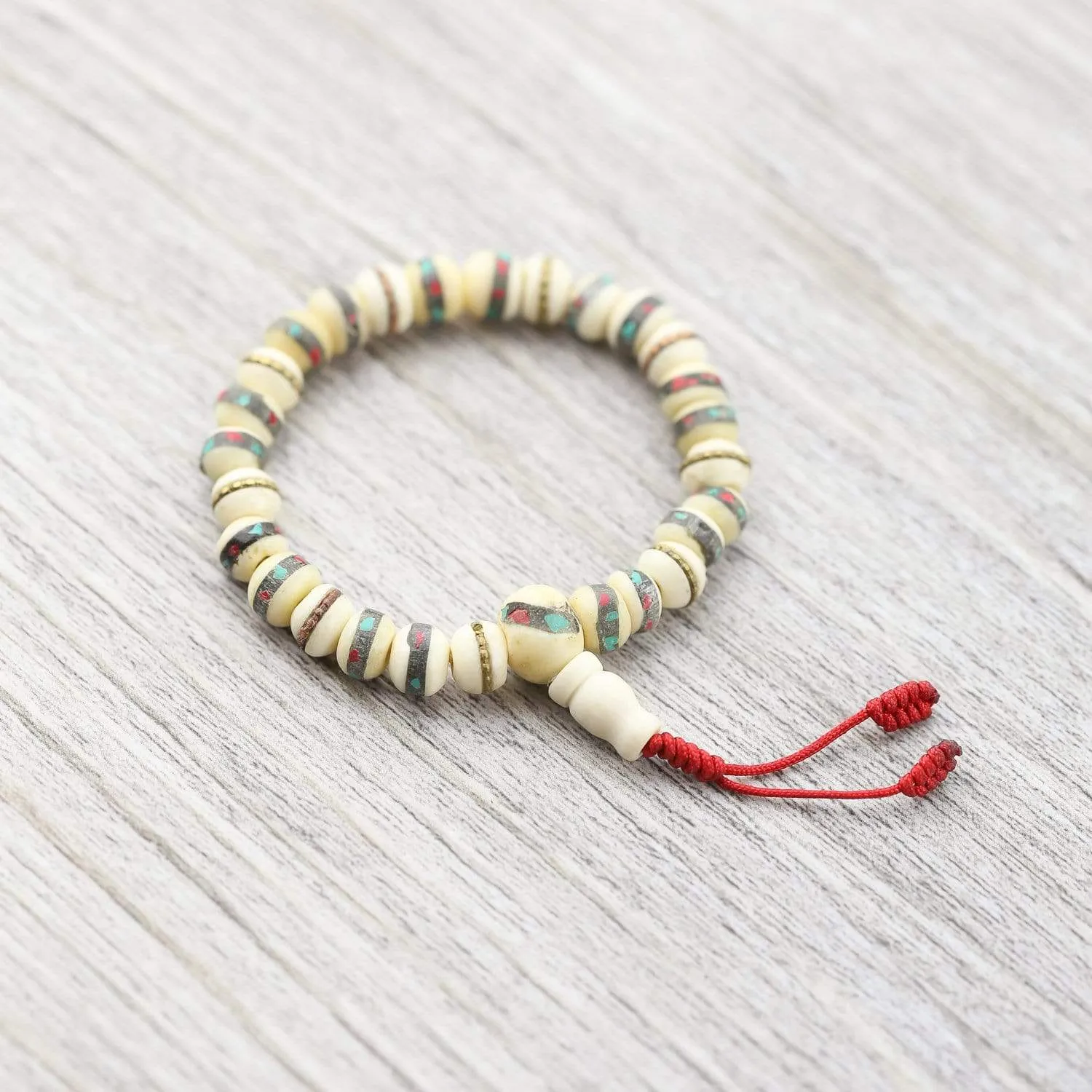 Amala Bone Wrist Mala