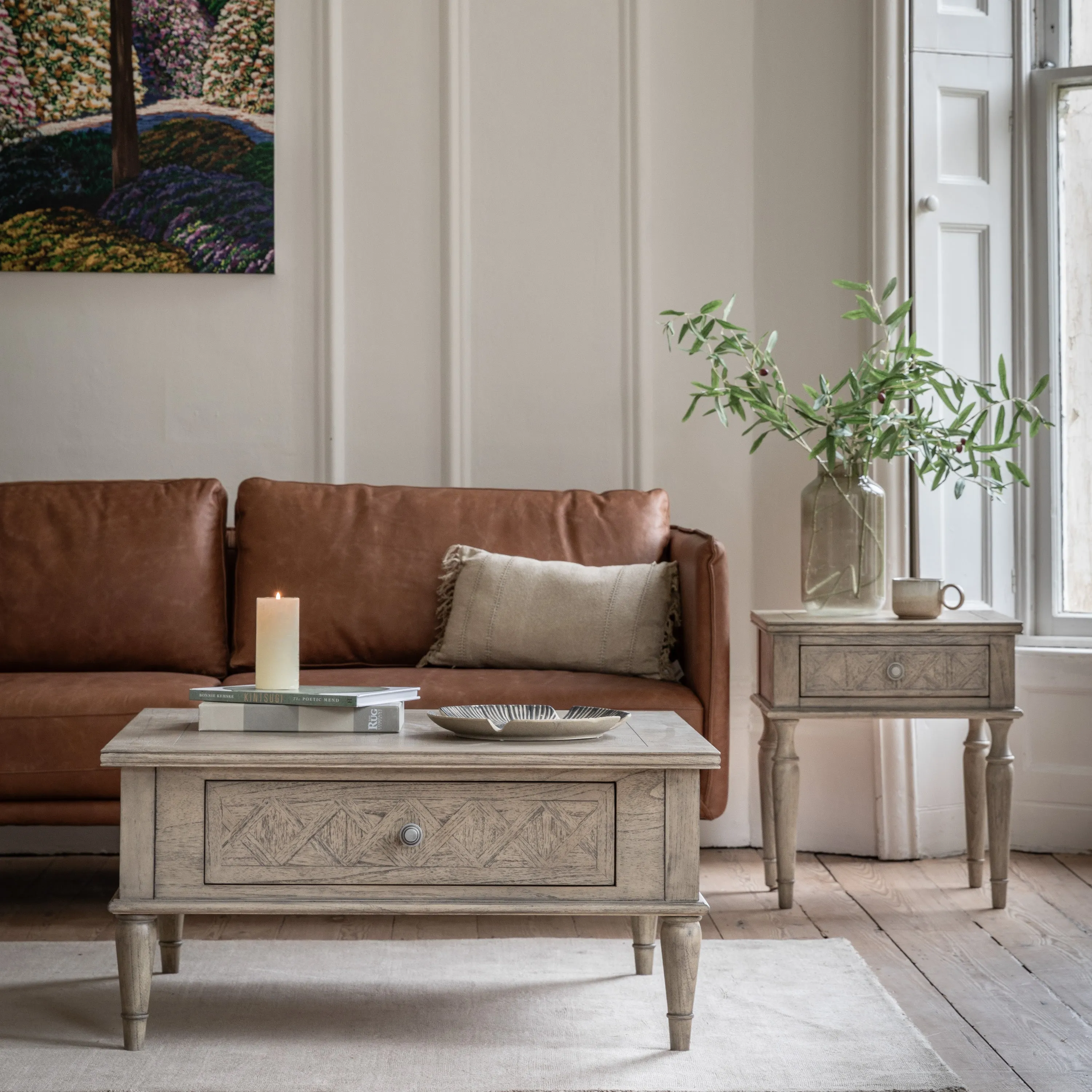 Amos Mustique 1 Drawer Side Table