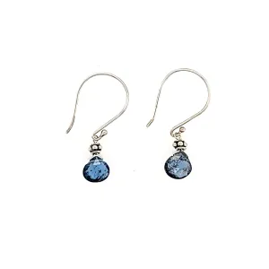 AVF Silver Indigo Kyanite Drop Earrings (SI2382)