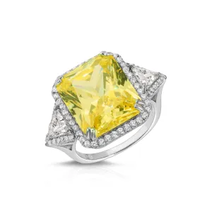 Baguette Citrine Ring