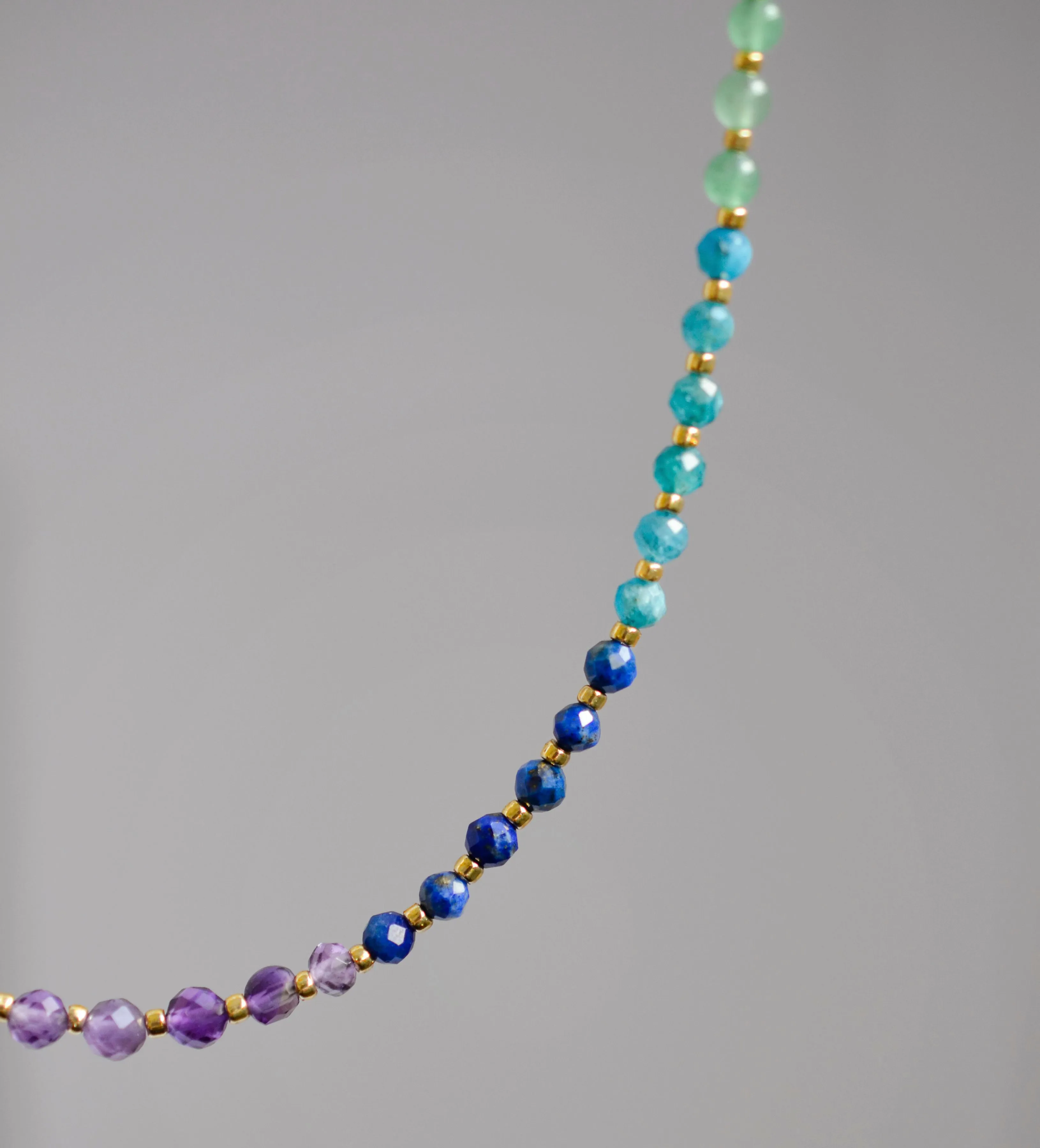 Beaded Chakra Rainbow Necklace