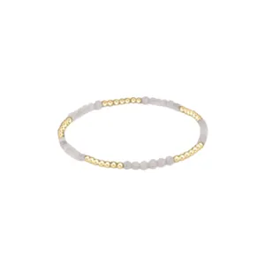 Blissful Pattern 2.5mm Bead Bracelet - Moonstone