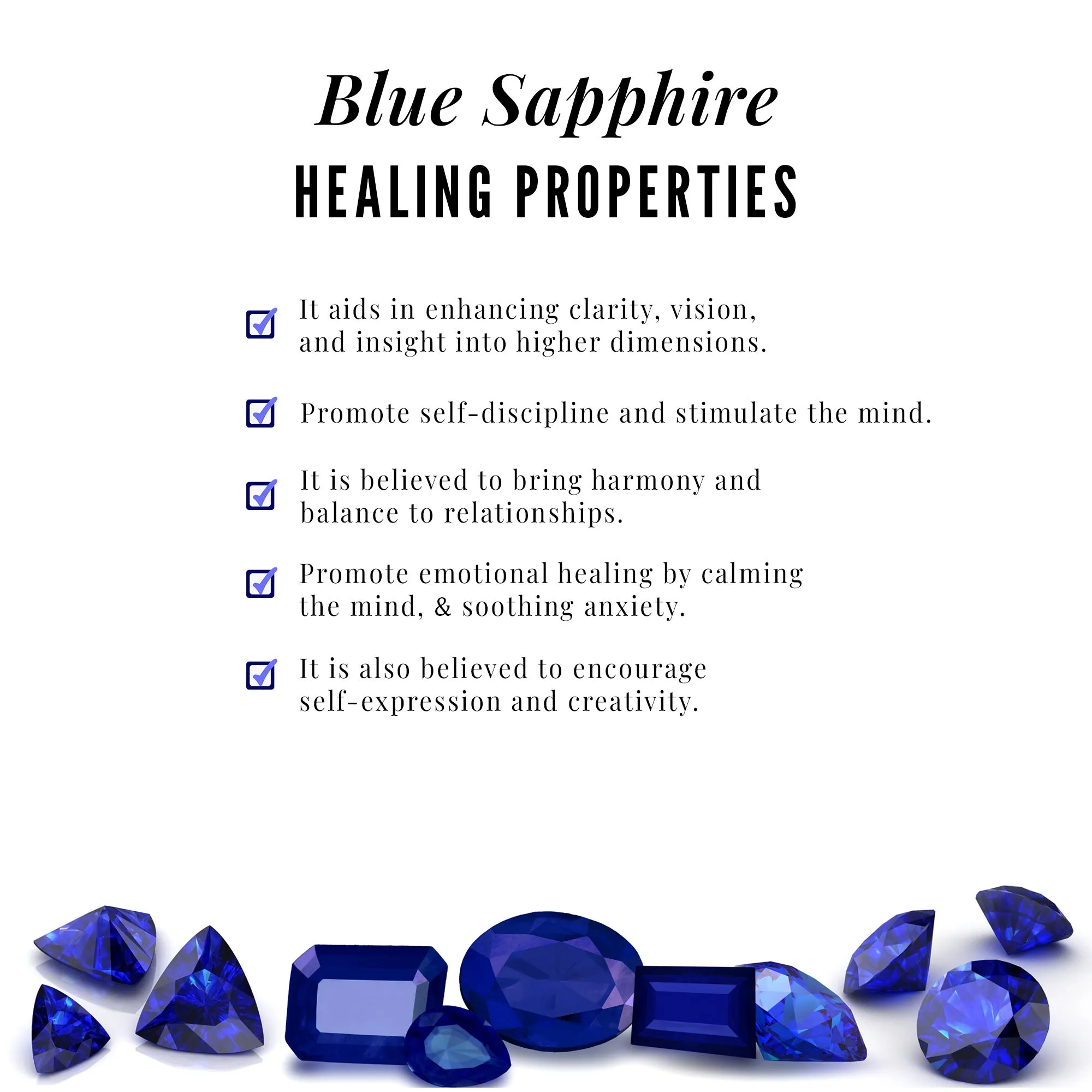 Blue Sapphire and Moissanite Drop Necklace Earrings Set