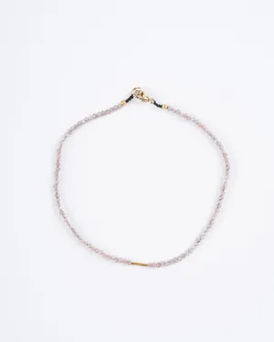 chocolate moonstone and 18k yellow gold beaded bracelet
