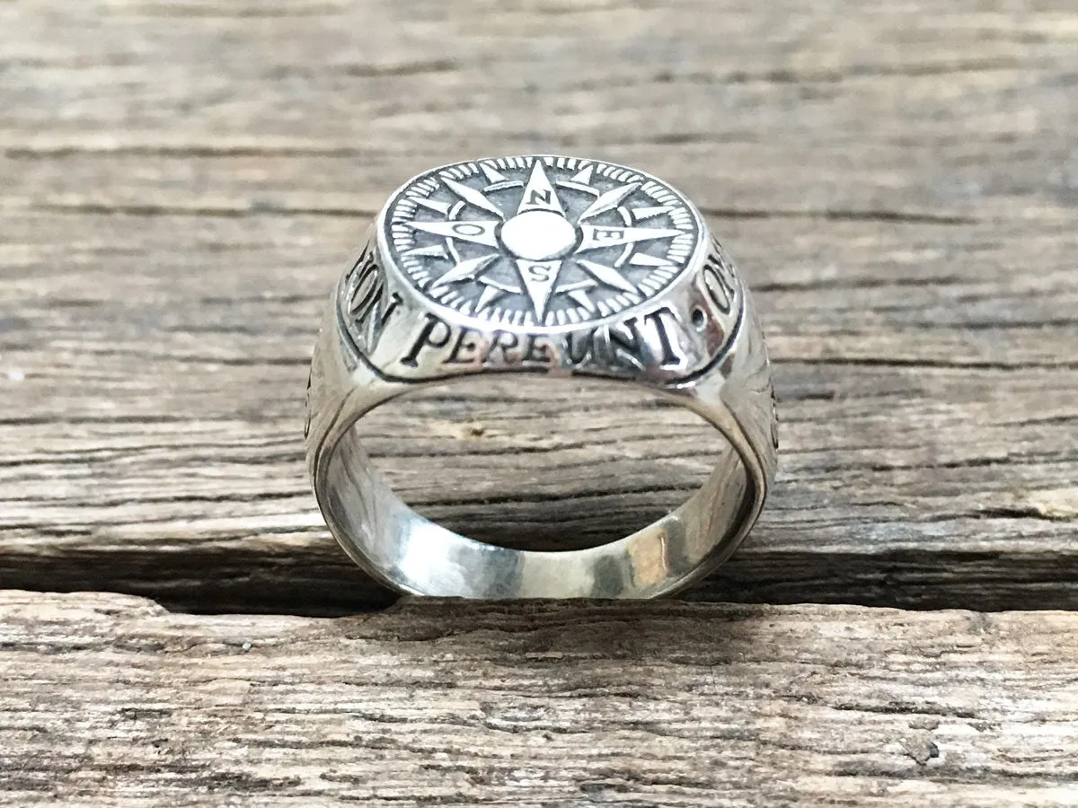Compass Signet Ring