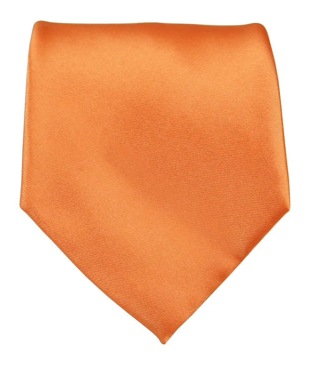 Coral Gold Necktie and Pocket Square