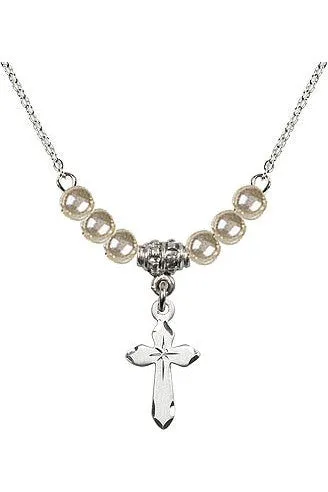Cross w/ Pearls - FNN02-2529PWS/18/RH
