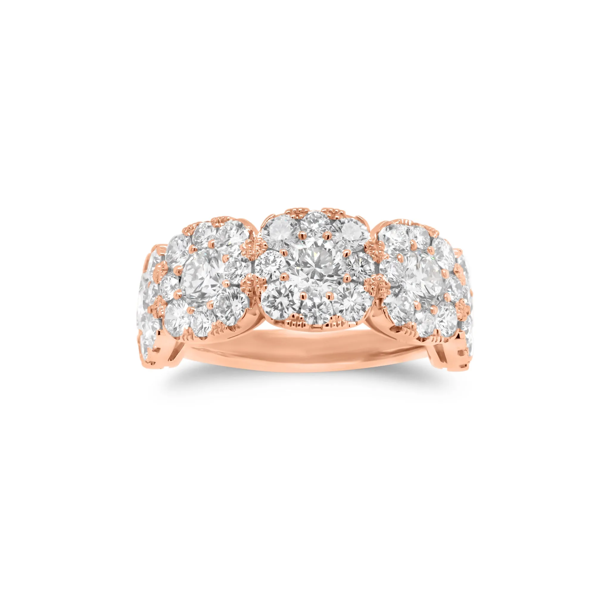 Cushion-Shaped Halo Diamond Wedding Band