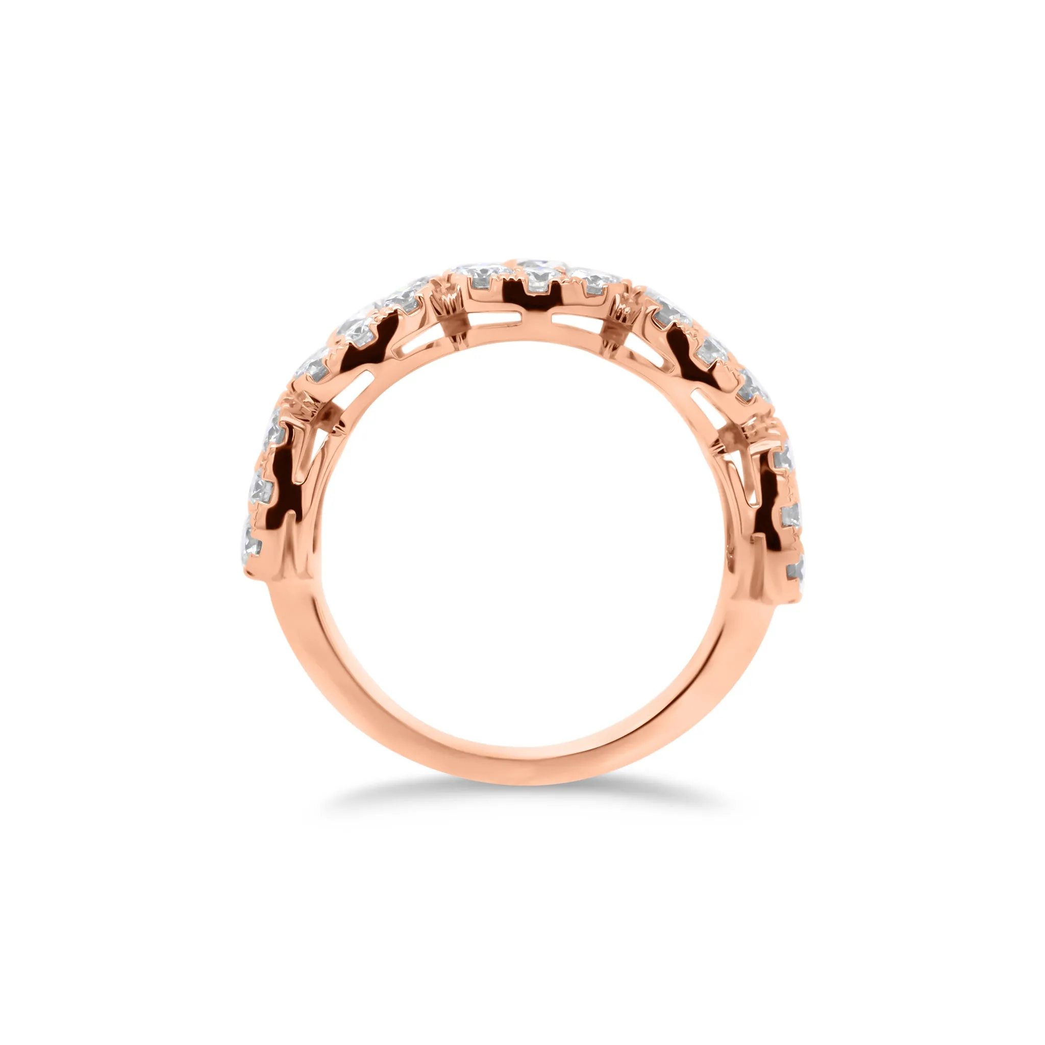 Cushion-Shaped Halo Diamond Wedding Band