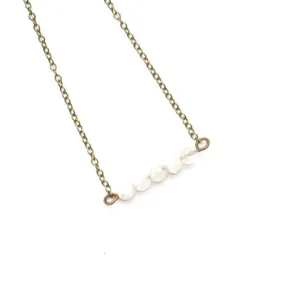 Dainty Rainbow Moonstone Bar Bracelet