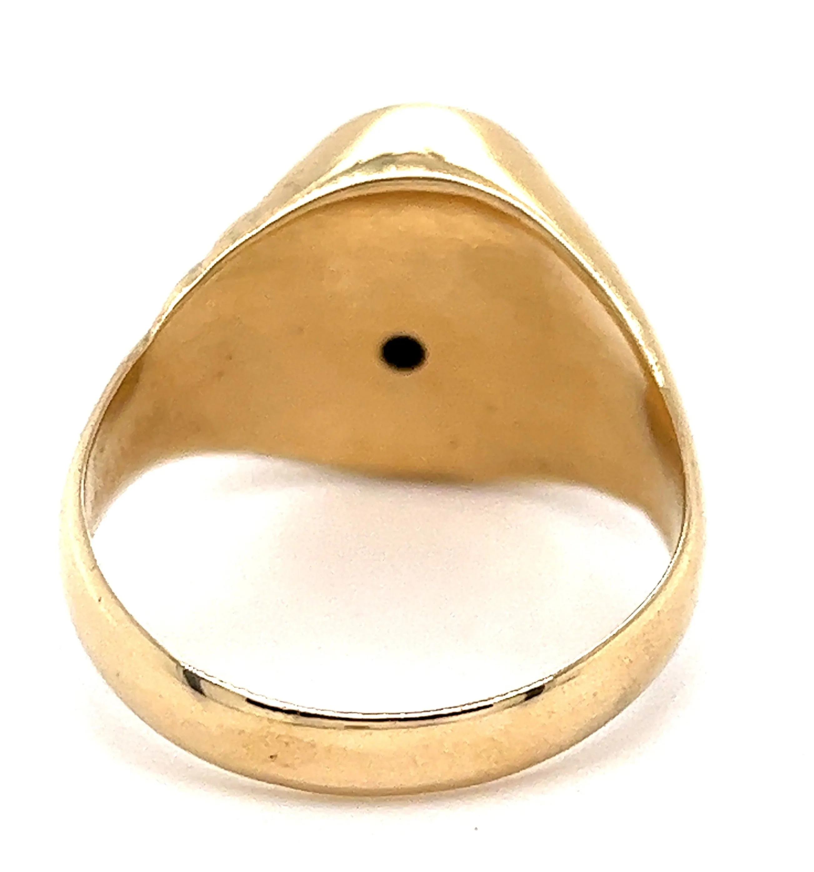 Diamond 18ct Yellow Gold Signet Ring