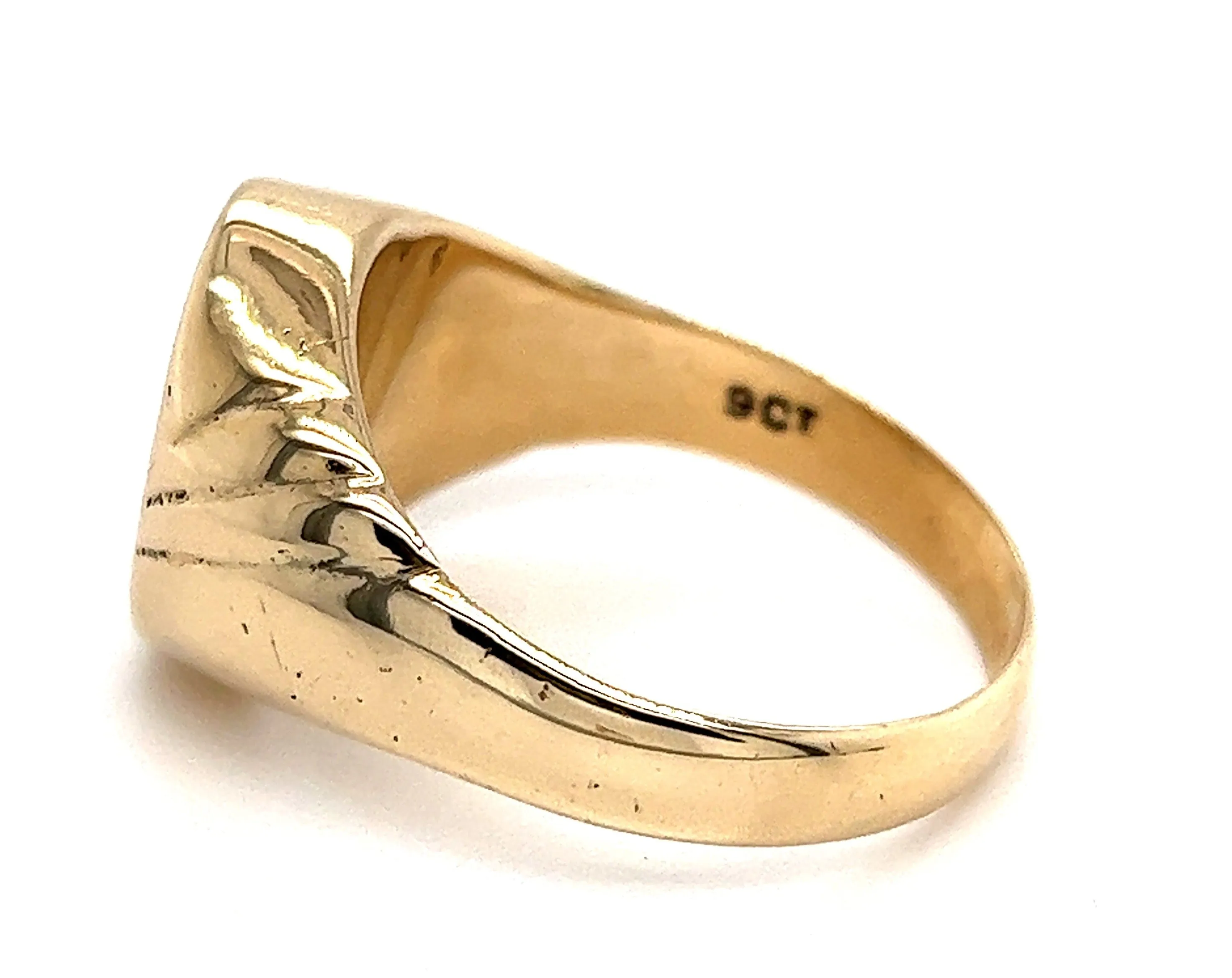 Diamond 18ct Yellow Gold Signet Ring