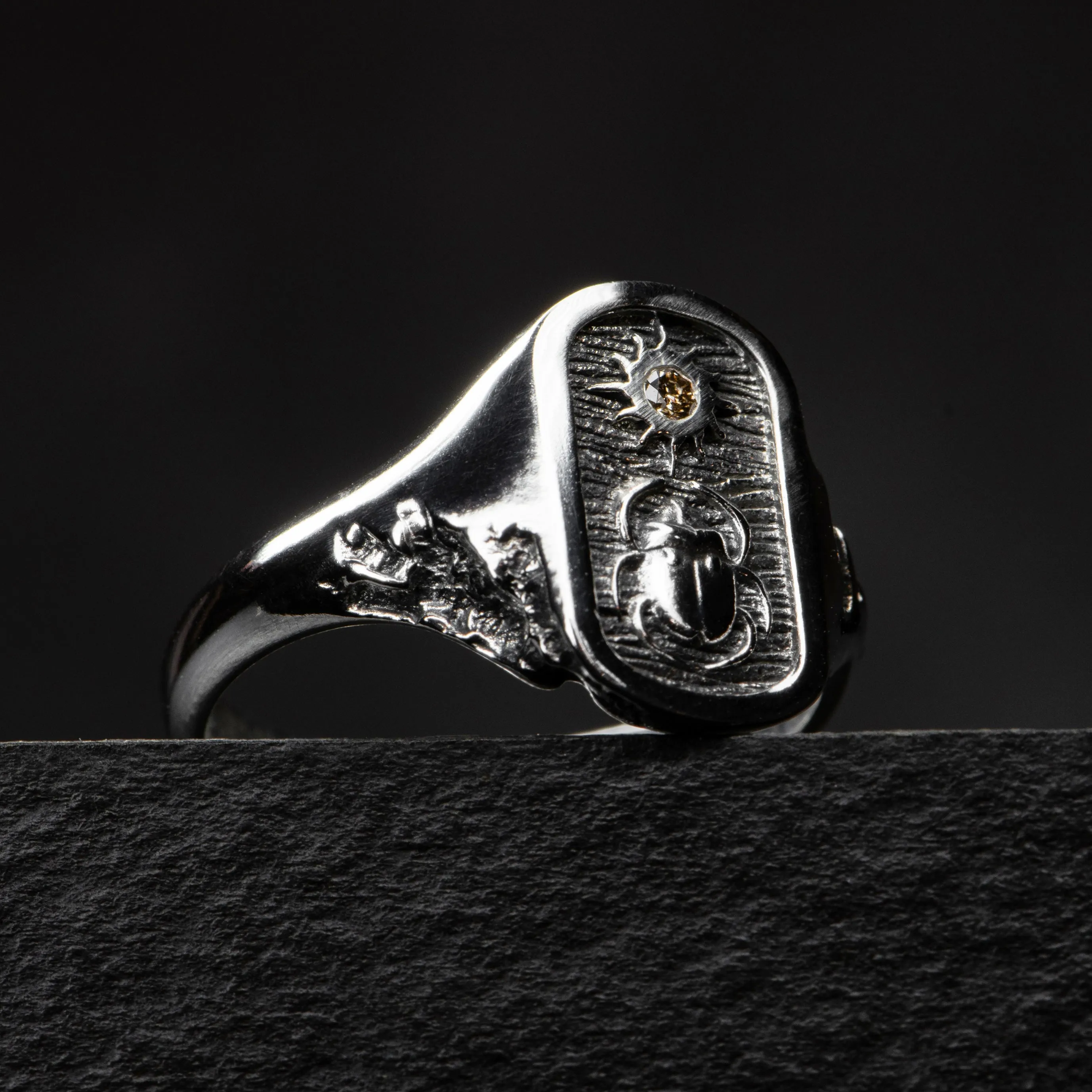 Diamond Signet Ring - AFTERLIFE