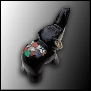 EBO112 Black Obsidian Elephant