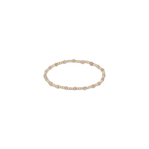 enewton 6.25" Gemstone Gold Sincerity Pattern 3mm Bead Bracelet - Spring/Summer 2024