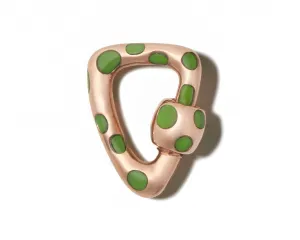 Free Form Inlay Lock with Green Turquoise