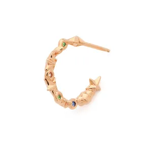 Galaxy Orb Hoop Single Earring