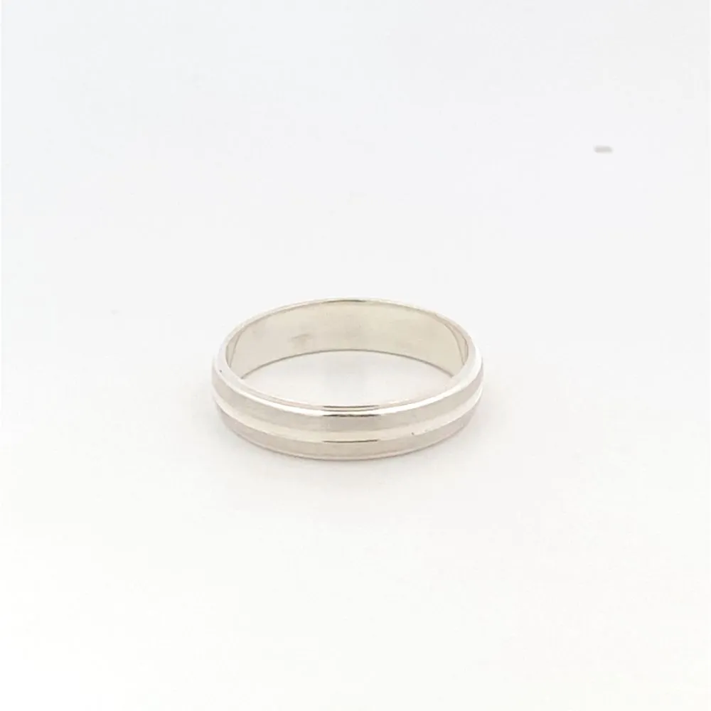 Galen 925 Sterling Sllver Wedding Band Ring