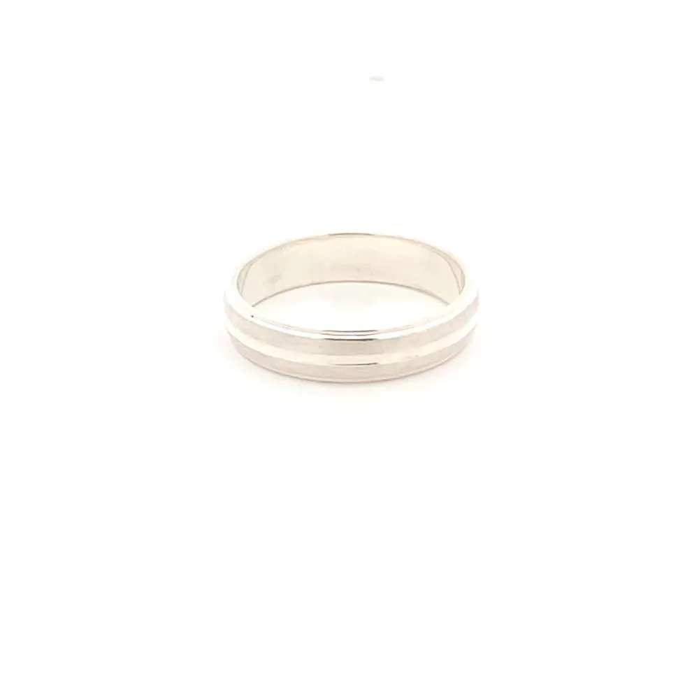 Galen 925 Sterling Sllver Wedding Band Ring