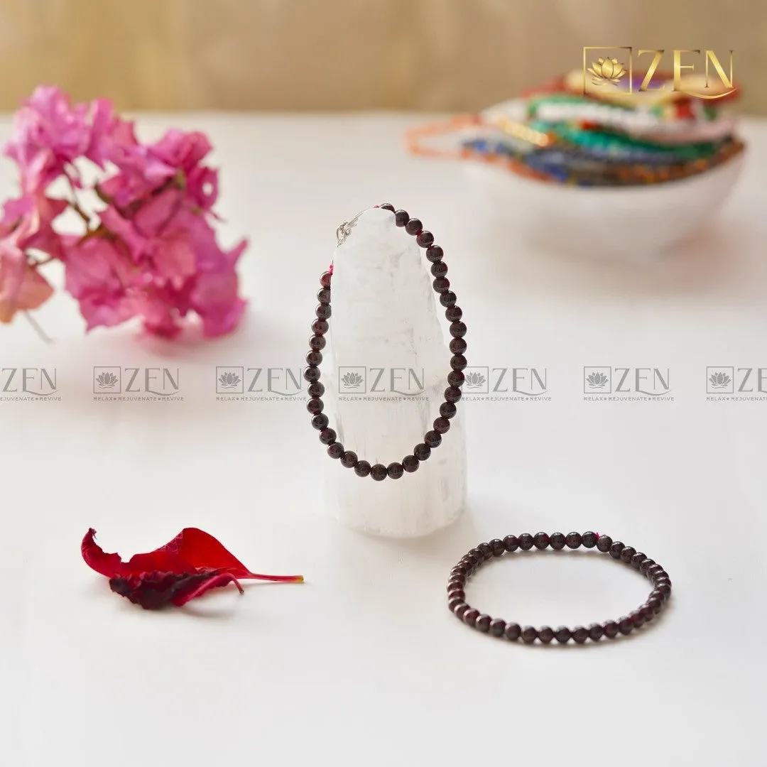 Garnet Bracelet - 4mm