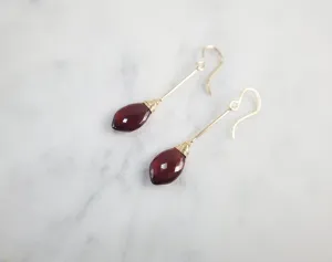 Garnet Dangle Earrings
