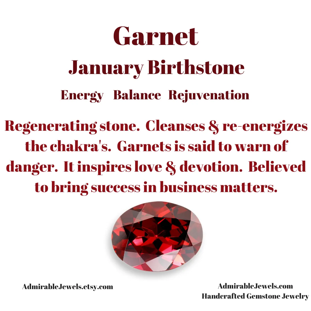 Garnet Dangle Earrings