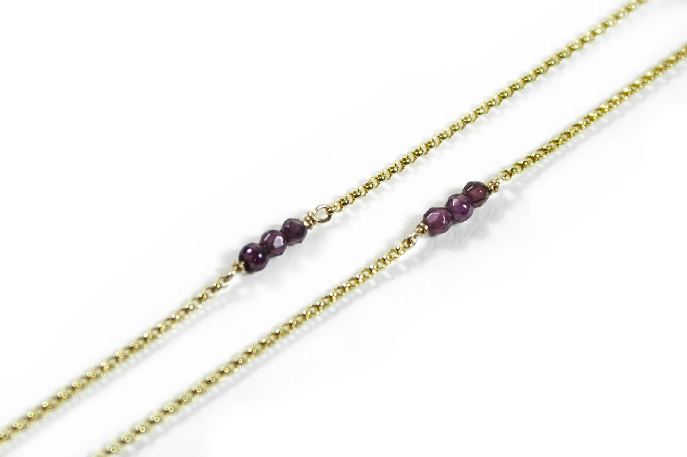 Garnet Grace Bracelet - 9ct Gold