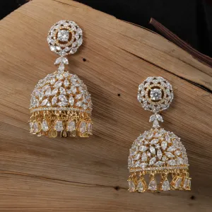 Gold Zircon/AD Earring 9889-5049