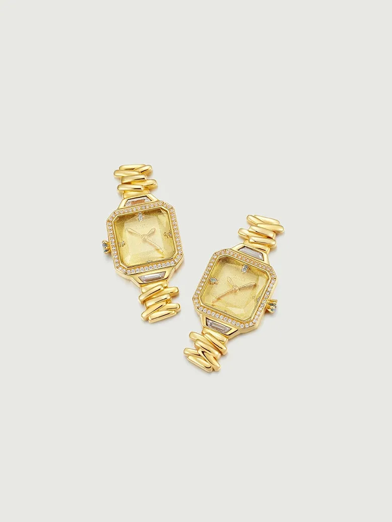 Grace Stud Watch Earrings