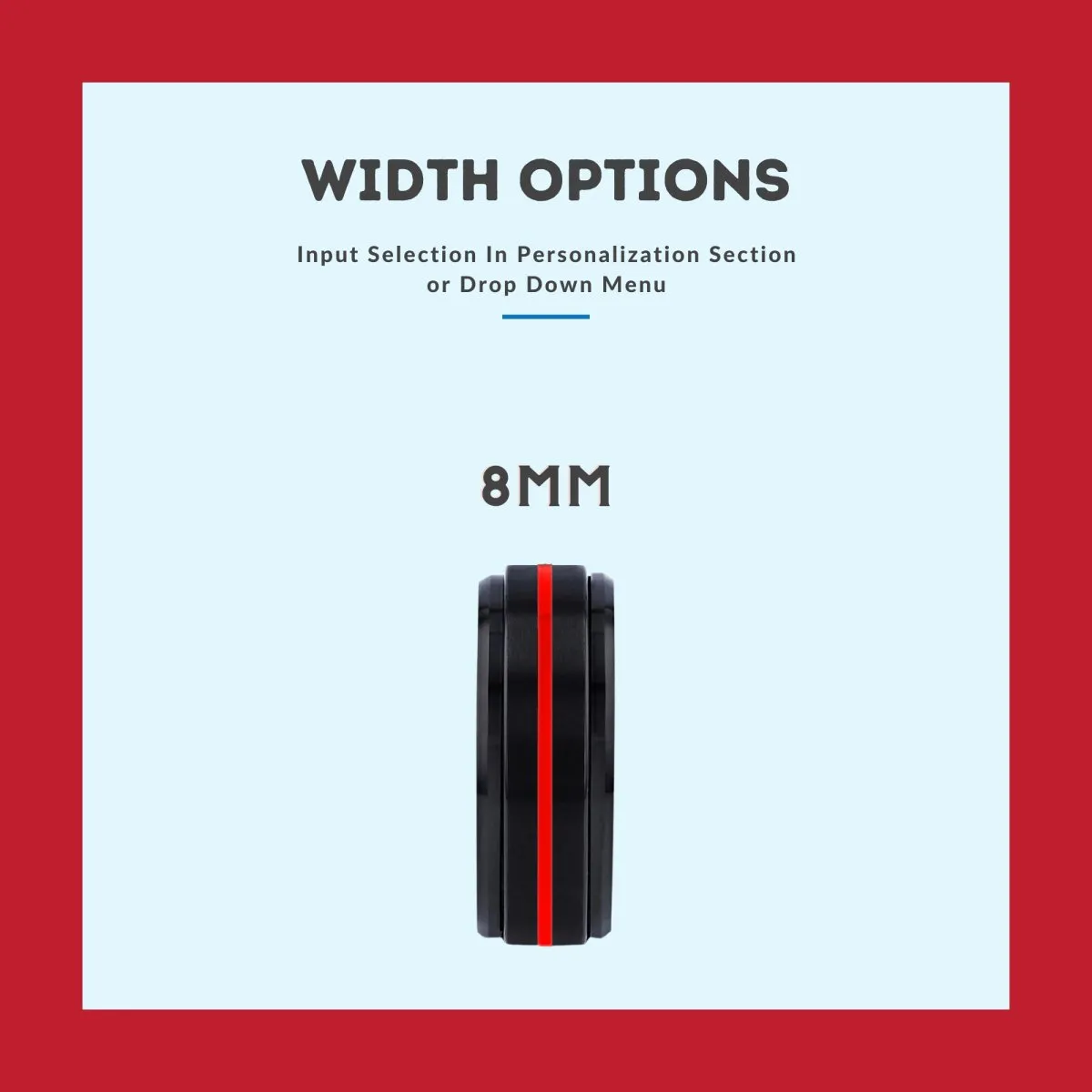 GROOVY | Purple Wood, Black Tungsten Ring, Red Groove, Stepped Edge