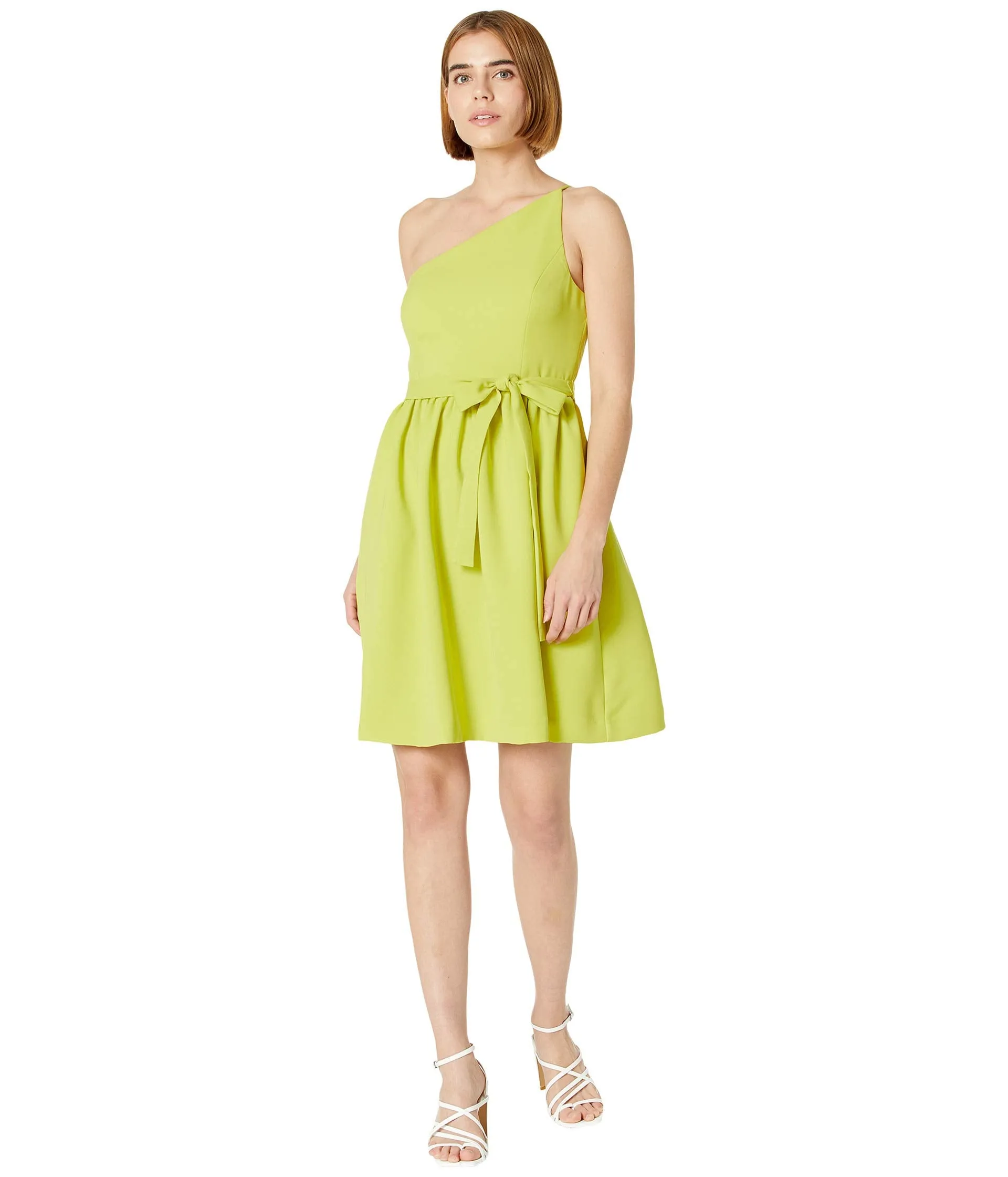 Halston Dress, Miley One Shoulder Crepe Dress