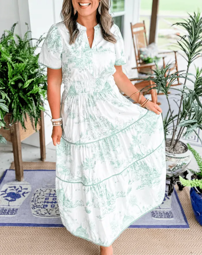 Isadora -  Classic Charm Maxi Dress