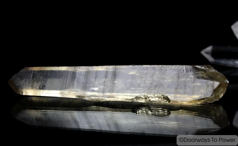John of God Citrine Quartz Crystal Healing Wand w/ Record Keepers