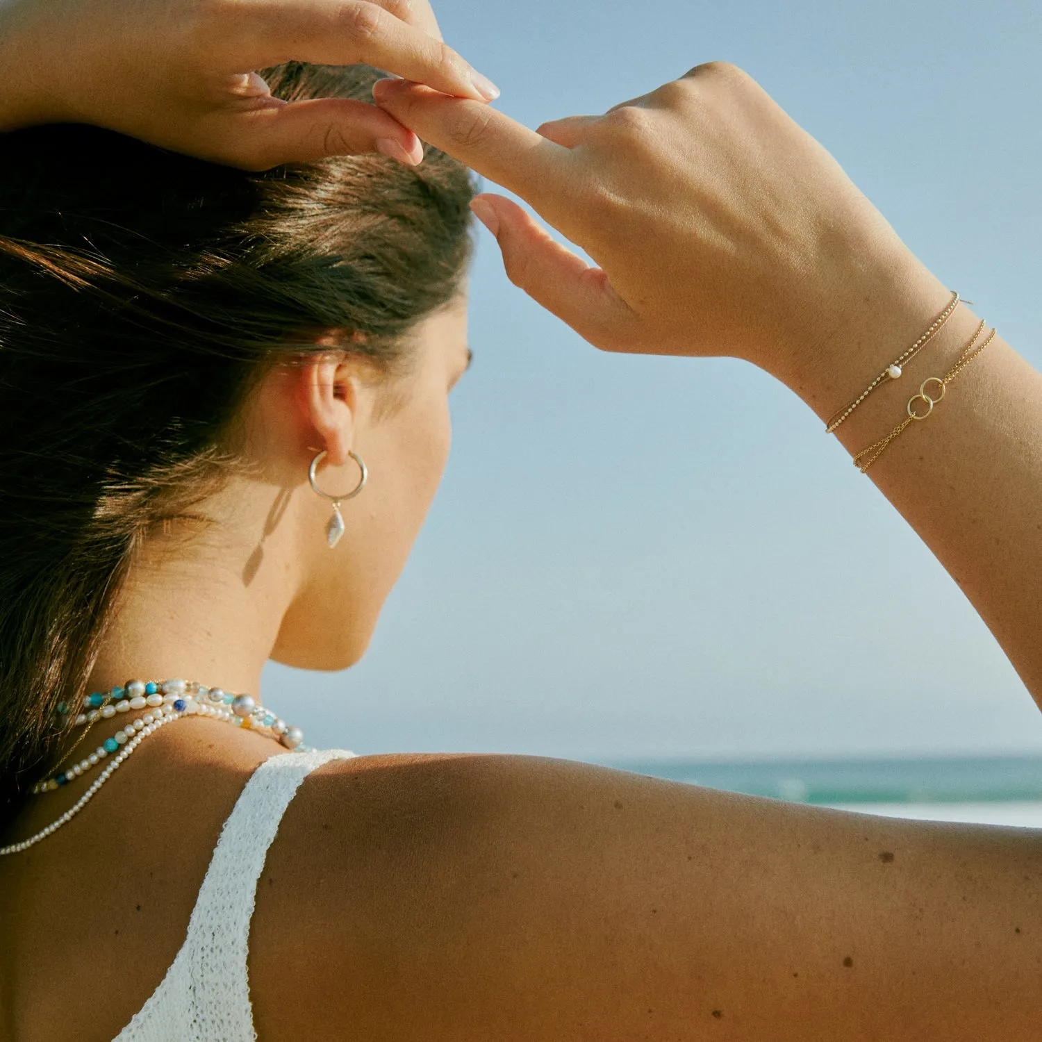 June Birthstone Wishing Bracelet with Pearl