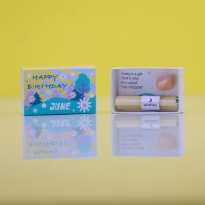 June Moonstone Mindful Birthstone Gift In A Matchbox