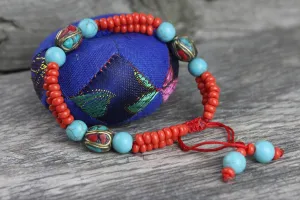 Karma Bracelet with Tibetan Beads