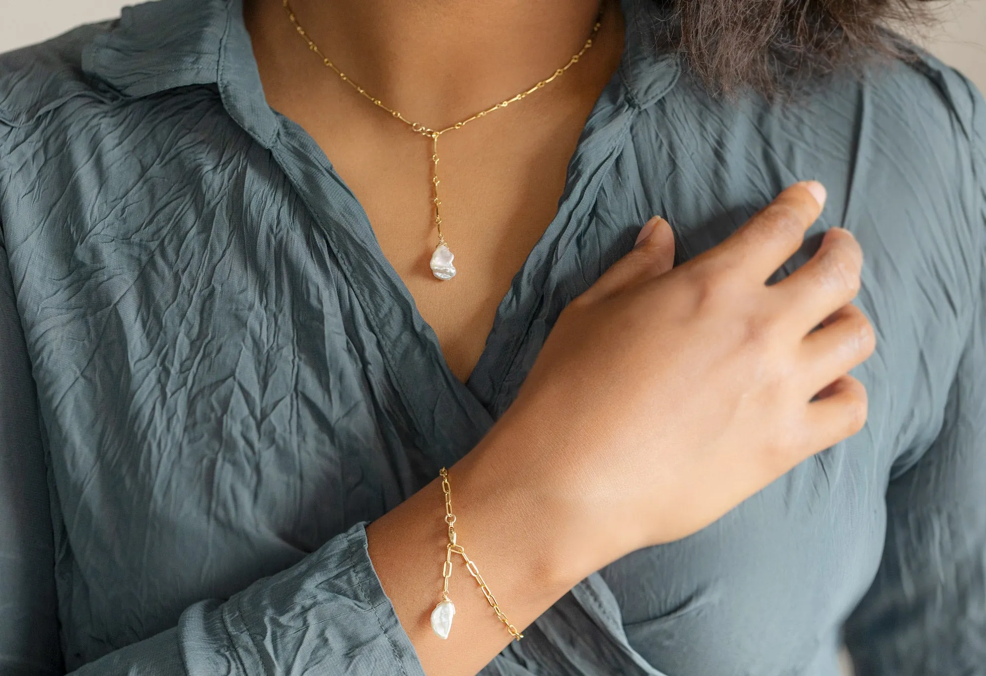 Keshi Pearl Bracelet