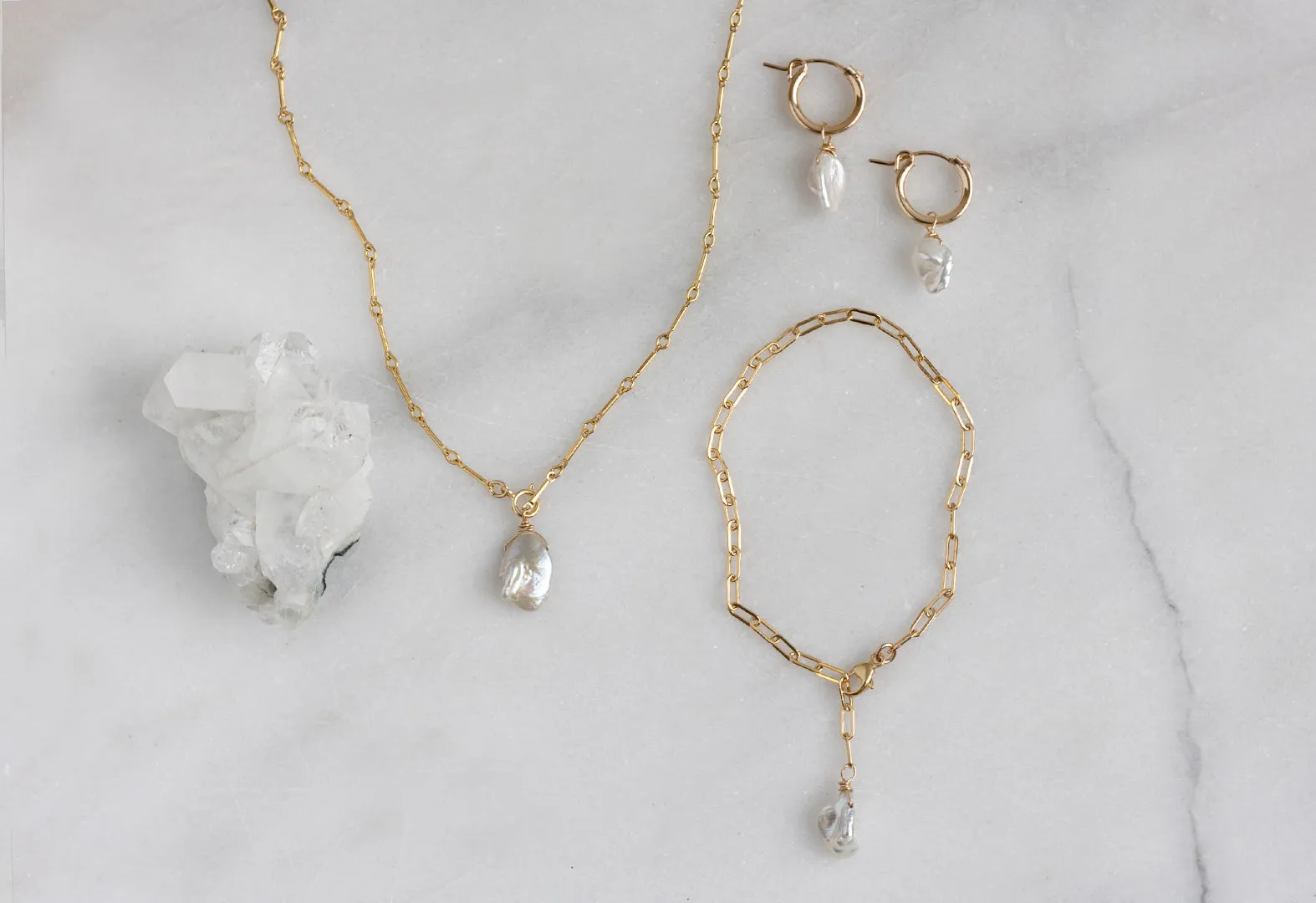 Keshi Pearl Bracelet