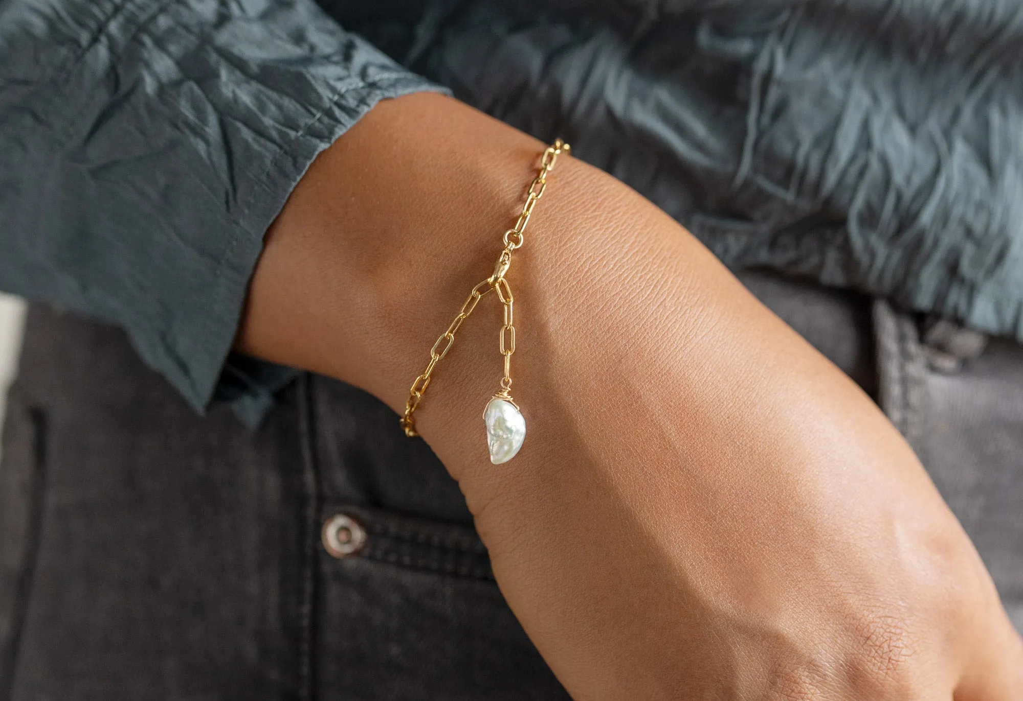 Keshi Pearl Bracelet
