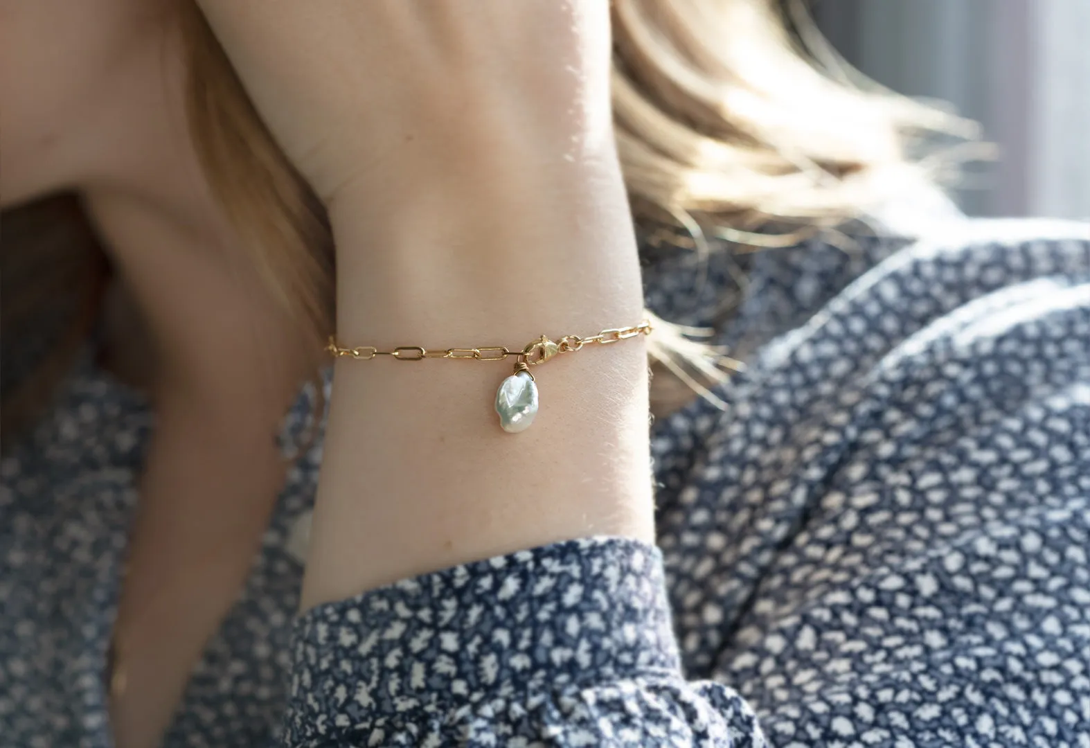 Keshi Pearl Bracelet
